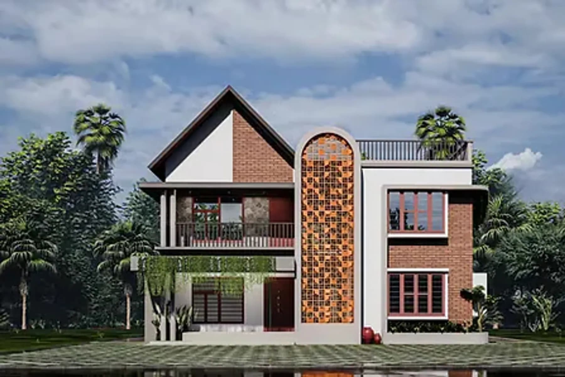 A Climate-Responsive Home — Chalakkudy, Thrissur, Kerala