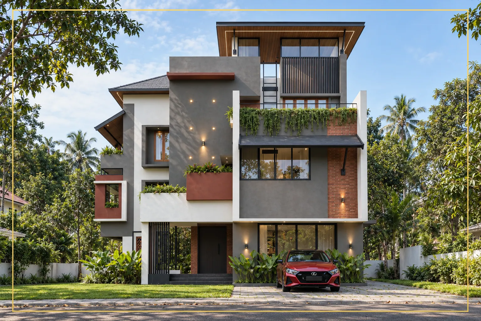 A Tropical Residence in Thrissur — Pondicherry