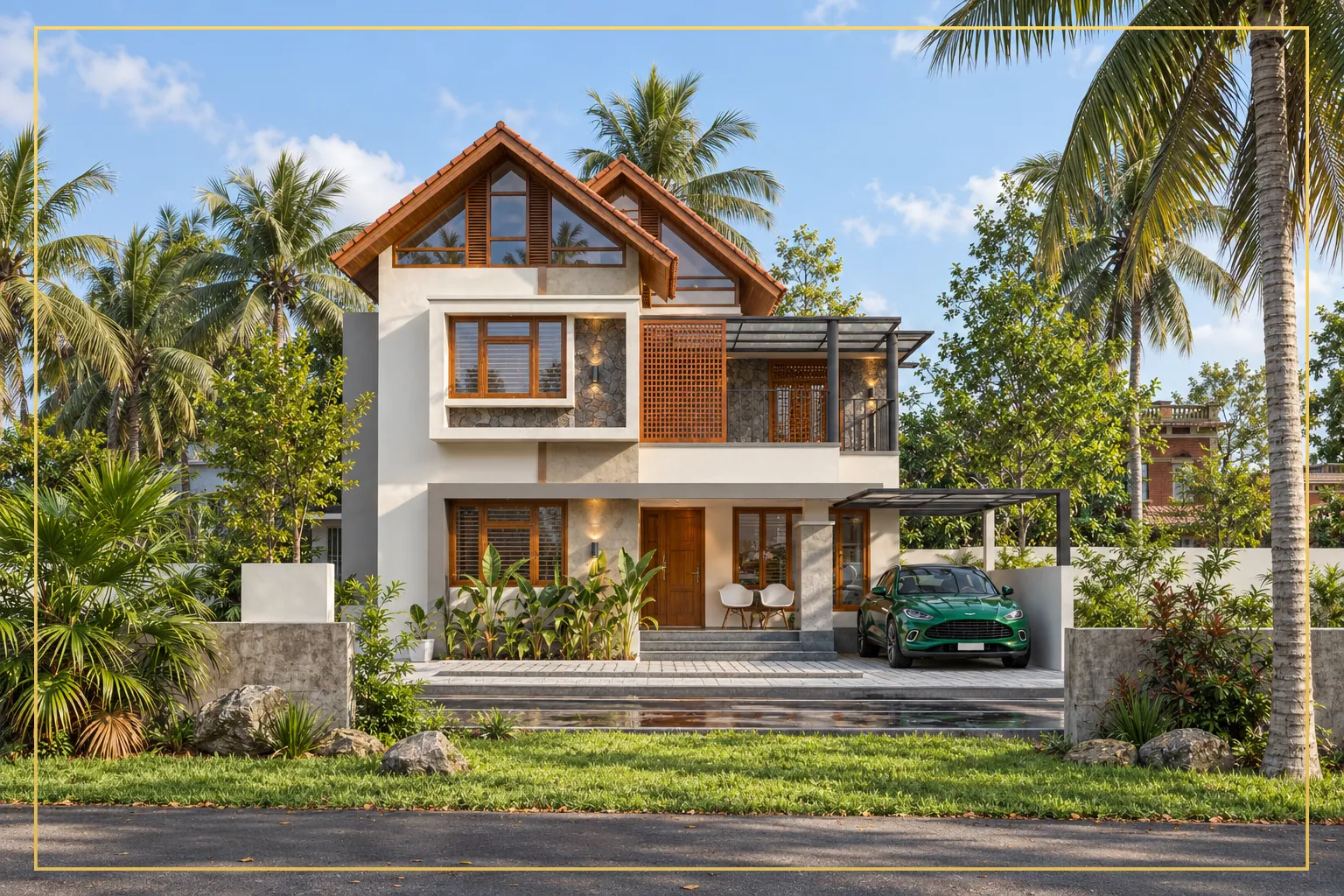 A Residence That Turns Toward the Sun — Kangarappady, Ernakulam